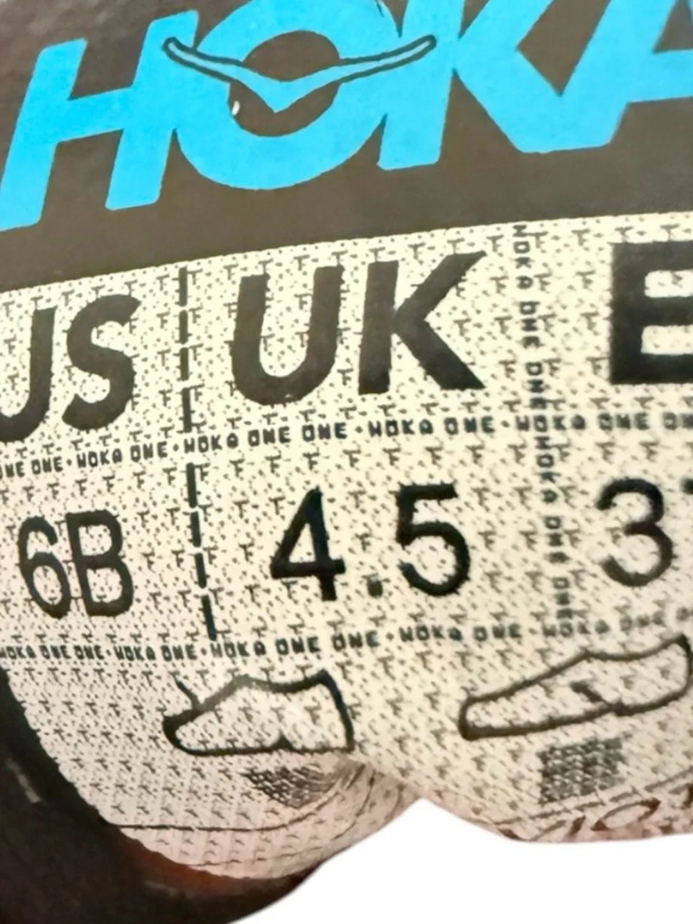 Hoka Bondi 8 women’s 6B lace up black & white running shoes